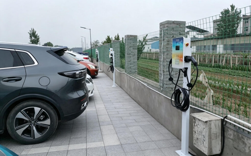 AC EV charger for commercial charging applications
